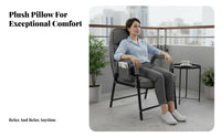 Padded Folding Recliner Ergonomic Design Lounge Chair Removable Washable Cover