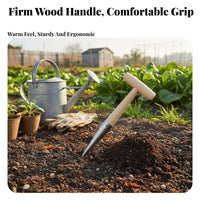 Garden T-Handle Hole Digger, Soil Auger, Planting, Fertilizing, Transplanting, Mud Land Tool