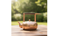 Teapot with Bail Handle Handcrafted Copper Teapot Nostalgic Tea Pot for Teahouse