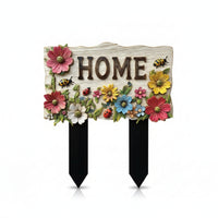 Rustic Wooden Stake Sign Outdoor Garden Sign Board Carbonized Wood Stake Yard Stake Rustic Look Suitable for Lawn Pathway Decoration
