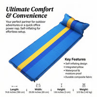 Self Inflating Camping Mat Single, Inflatable Sleeping Pad Waterproof, Outdoor Mattress Lightweight  - Image 5