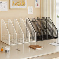 Office Desk File Rack Thickened Folder Book Storage Box Iron Art Bookshelf Simple Vertical Bookend