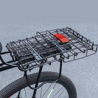 Folding Rear Bike Basket Foldable Design for Grocery Shopping, Commuting