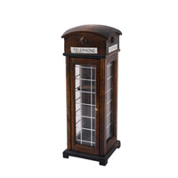 Vintage-Style Miniature Telephone Booth Realistic Miniature Phone Booth Delicate Diorama Sturdy for Hobby Builders