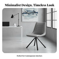 Upholstered rotate Chair Modern Design rotate Chair with X-Frame Legs Ergonomic Backrest No casters for Adults, Kitchen, Bedroom