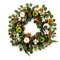 Fall Wreath Lifelike Decor Festive for Entryway