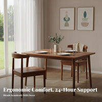 Bull Curve Chair Ergonomic Design Dining Seating Nordic Design for Bedroom