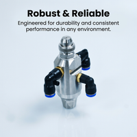 Stainless Steel Spray Tip Nozzle, G3/16 Male Thread Misting Nozzle, 0.2mm Orific #variant:Round spray nozzle