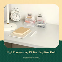 Clear plastic box with lid