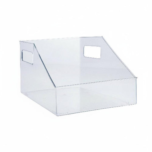 Rolling Book cart Clear View Design Desktop Storage Multi-Compartment
