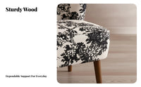Upholstered Single Armchair Cozy Cushioned Accent Chair Soft Texture