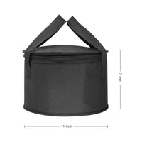Round Insulated Casserole Carrier Easy to Carry Round Cake Carrier for Outdoor