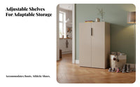 Entryway Footwear Storage Versatile Piece Large Capacity Storage Versatile Piece Multi-Functional Top Dustproof for Partners