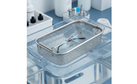 Cleaner Basket Stainless Steel Cleaning Basket Electropolished Finish Mesh Holder for Technicians