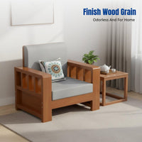 Solid Wood Sofa Set, Minimalist Modern Chinese, Living Room, Straight Row, Removable and Washable, High-Elastic Sponge