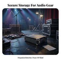 Audio Equipment Audio Transport Enclosure Heavy Duty Aluminum Reinforced Corners for DJs, Artists, Stage