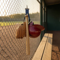 Multifunctional Gear Hanger with Hooks Long-Lasting Sports Gear Organizer Adjustable Rack Heavy-Duty for Baseball Players, Garage, Fence
