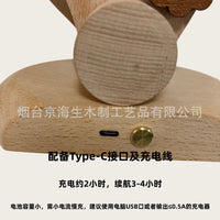 源头工厂-海豚伴侣手工原创实木摆件生日礼物节日跨境母亲节解压