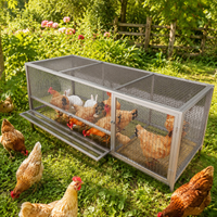 Enclosure for Rabbits, Rodents and Puppies, Thickened Metal Dog Playpen 58 × 62 cm, Indoor Outdoor Cage with Openable Roof and Side Doors