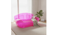 Transparent Inflatable Sofa Thick PVC Inflatable Couch Portable Inflatable Couch Lightweight for Adults, Teens, Dorm Room, Apartments