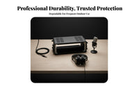 Rack Mount Carrying Container Portable 2U Rack Container Sturdy Safeguarding Container for Audio Engineers, Sound Technicians, on-Stage Performances