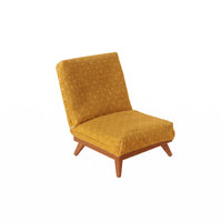 Miniature Sofa Chair Wooden Legs Dollhouse Armchair Low Angled Miniature Couch for Room Decor