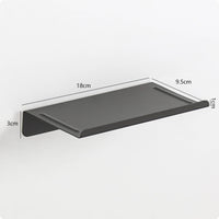 Wall-Mounted Shelf Rustproof Stainless Steel Shelf Shelving Naildrill-Free Storage Easy to Clean for Renters, Bathroom, Kitchen