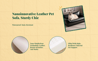 Water-resistant dog bed, removable cover