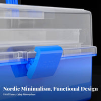 3-Tier Folding storage case Foldable Organizer Box adaptable for School, Car, Kids