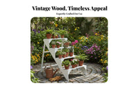 3-Tier Plant Stand Waterproof 3-Tier Ladder Shelf Multi-Purpose for Living Room