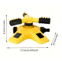 Rotating Garden Sprinkler Head ABS Plastic Outdoor Watering High Pressure Stable