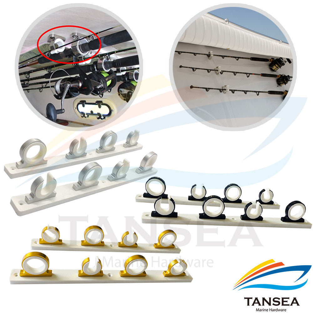 TANSEA 3160AA Aluminum Fishing Rod Holder Mount Set for Boats