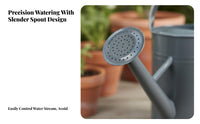 Watering Can with Sprinkler Rose Traditional Watering Can with Rose Head Galvanized Garden Tool for Gardeners