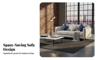 Nordic design L-Shaped sectional Couch Modern Minimalist Design L-Shaped Sofa with Chaise Small Space suitable for Living Room Furniture Easy to Clean for Apartment Dwellers, Homeowners, Young Adults, Lounging, Home, Play Area