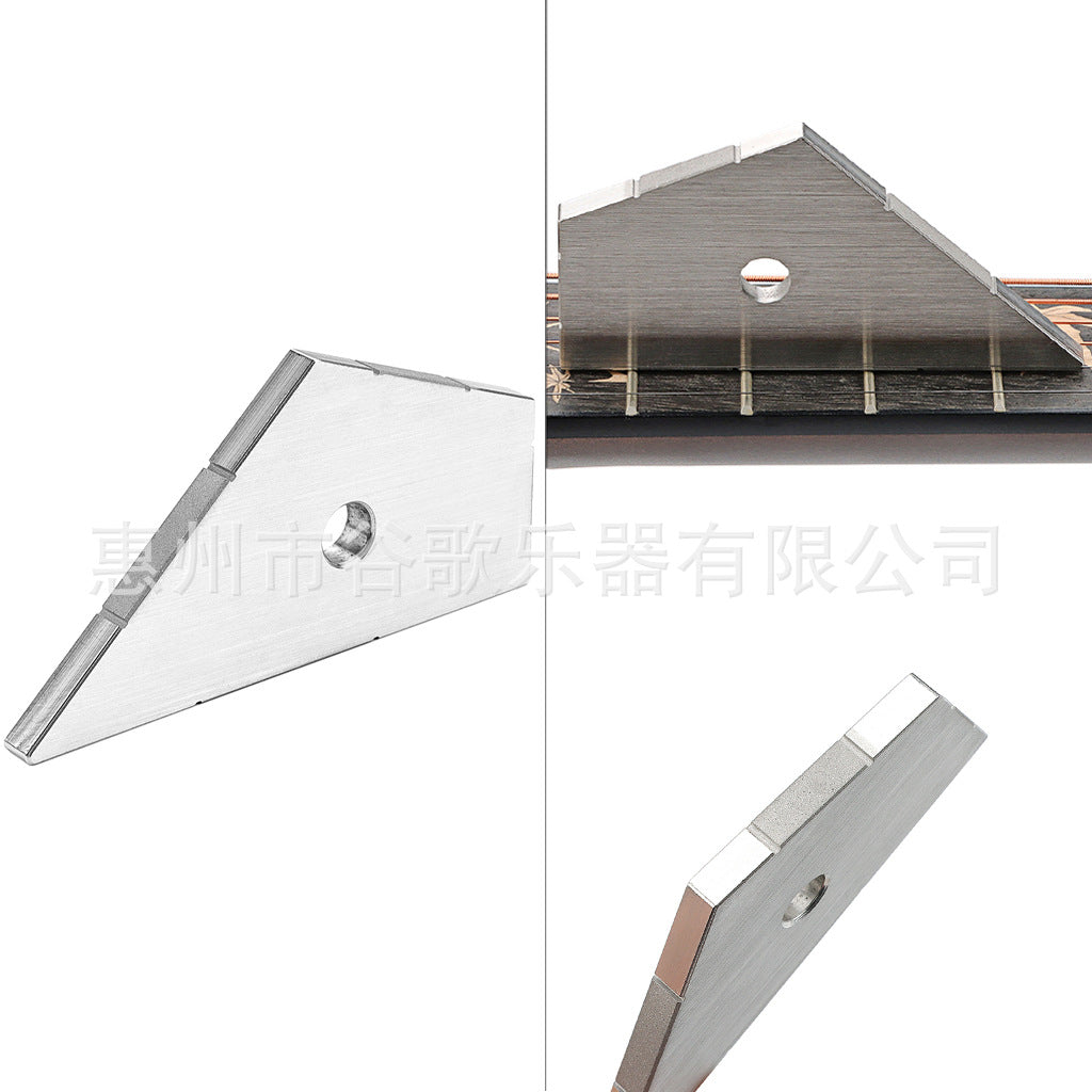 Silver Thickened Triangular Spirit Level for Guitar Accessories