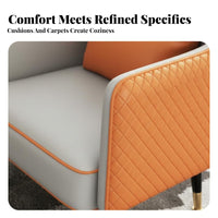 Curved Sectional Couch Luxurious Design Reception Sofa Minimalist Aesthetic Configurable for Office Managers, Homeowners