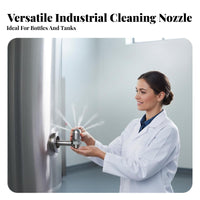 Stainless Steel Container Cleaning Nozzle Easy to Install 360 Degree Container Washing Nozzle Low Noise Operation