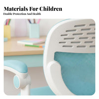 Rolling Student Chair Breathable Backrest Armless Roller Seat Support