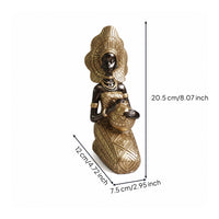 African Woman Figurine Artistic African Woman Statue Elegant for Display Cabinet
