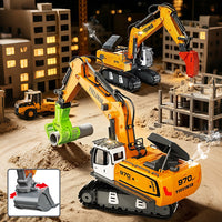 Spray Remote Control Excavator Alloy RC Car Dump Truck Engineering Toy