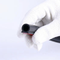 Universal Car Rubber Seal Strip, Door Seal Strip for Cars, Waterproof Soundproof Door Seal, Rubber S - Large D-type with Waterproof Groove