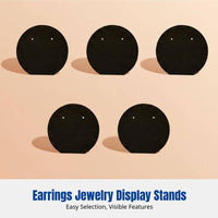 Vintage Mini Round Jewelry Display Stand, Earring Card Holder, Market Stall Organizer, Photo Prop