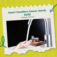 Touchless infrared faucet, hot/cold.