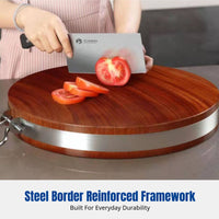 Ironwood Cutting Board Thickened Hardwood Kitchen Chopping Block Stable Wood Block Dense Structure Double-sided Application Suitable for Home Cooking Restaurant Use