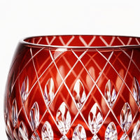 Kiriko-style Crystal Whiskey Glass, Light Luxury Retro