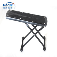 Adjustable Folding Guitar Footstool with Anti-slip Metal Pedal for Classical Guitar