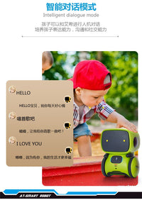 Smart Robot Early Education Toy with Voice Interaction, Touch Sensor, Multifunctional Learning Machine for Kids