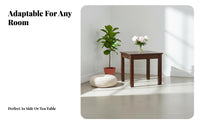 Four-Legged Square Wooden Table Minimalist Design Household Furniture for Office