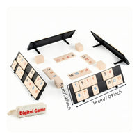 Compact Tile Game Set with Racks Sturdy Tabletop Tile Game Portable Storage Bag Easy to Learn for Family, Adults and Kids