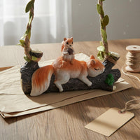 Squirrel Swing Ornament Cute Tree Swing Squirrel Statue Cartoon Design